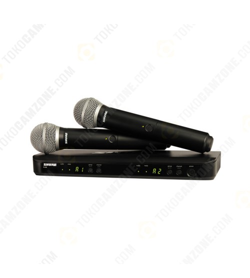 Shure BLX288/PG58 Dual-Channel Wireless Handheld Microphone System with PG58 Capsules